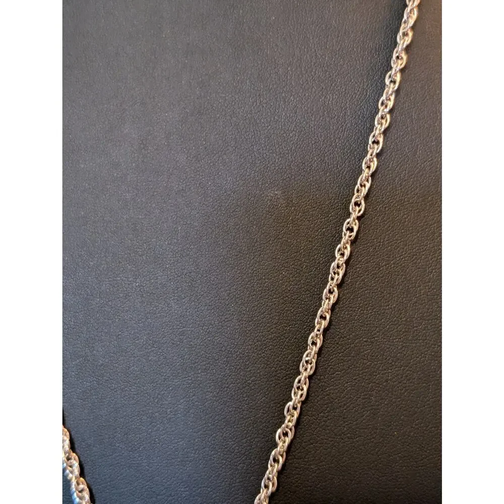 Kendra Scott Rae Milk Glass White Long Silver Plate Pendant RAE 32